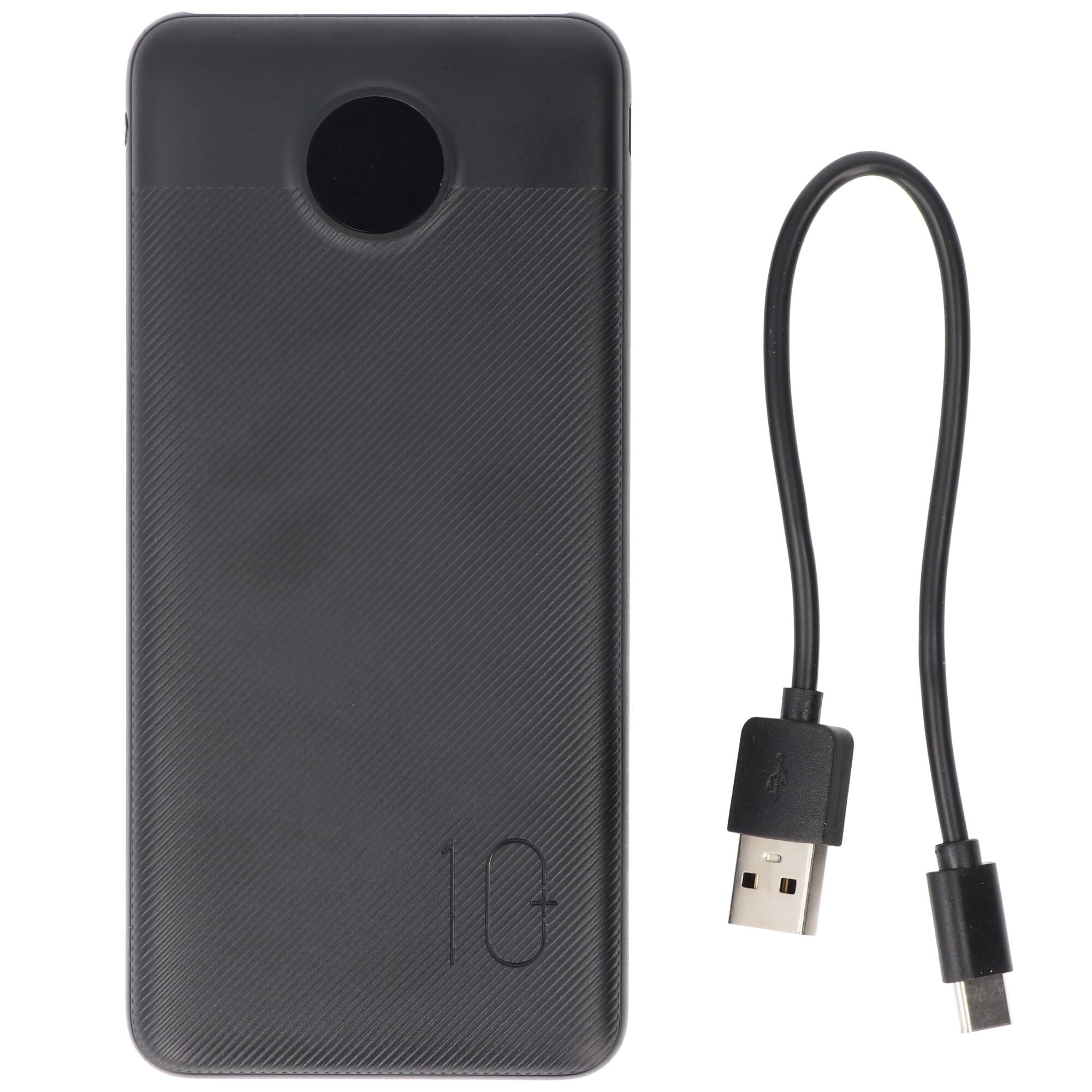 XCell Powerbank X10000PD avec capacité de 10 000 mAh, USB-C PD3.0, charge rapide, écran LED, 2 sorties USB, 1 sortie USB-C