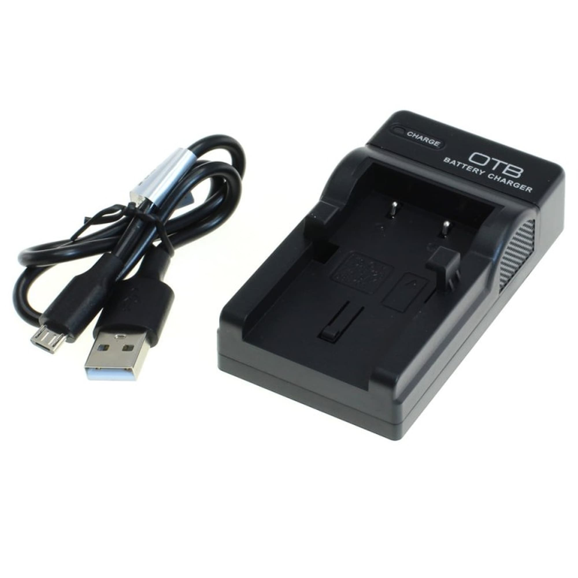 Chargeur compatible avec les appareils photo Sanyo DB-L10, Olympus Li-10B et Li-12B.