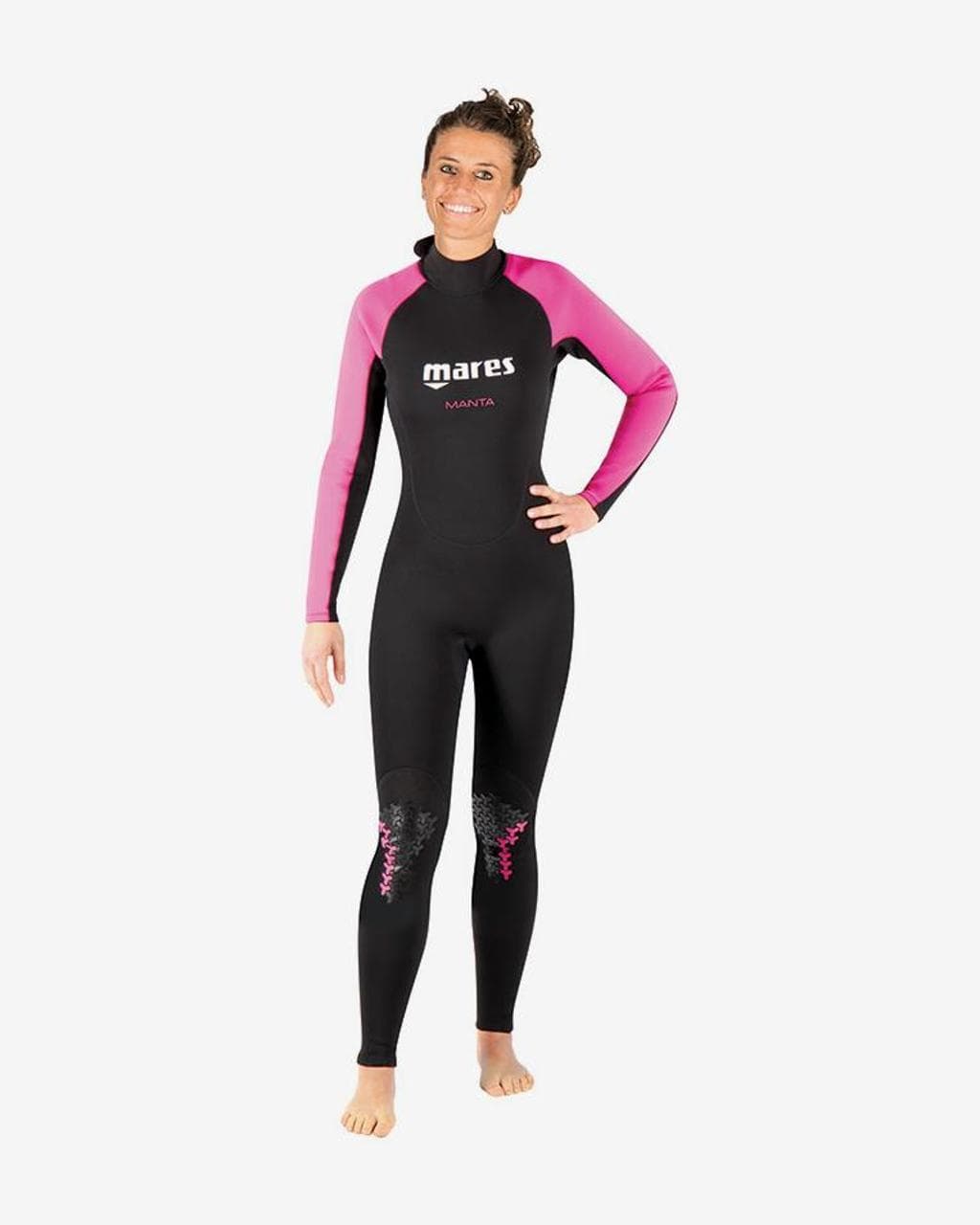 Combinaison en néoprène Mares Manta manches longues noir rose femme - 2