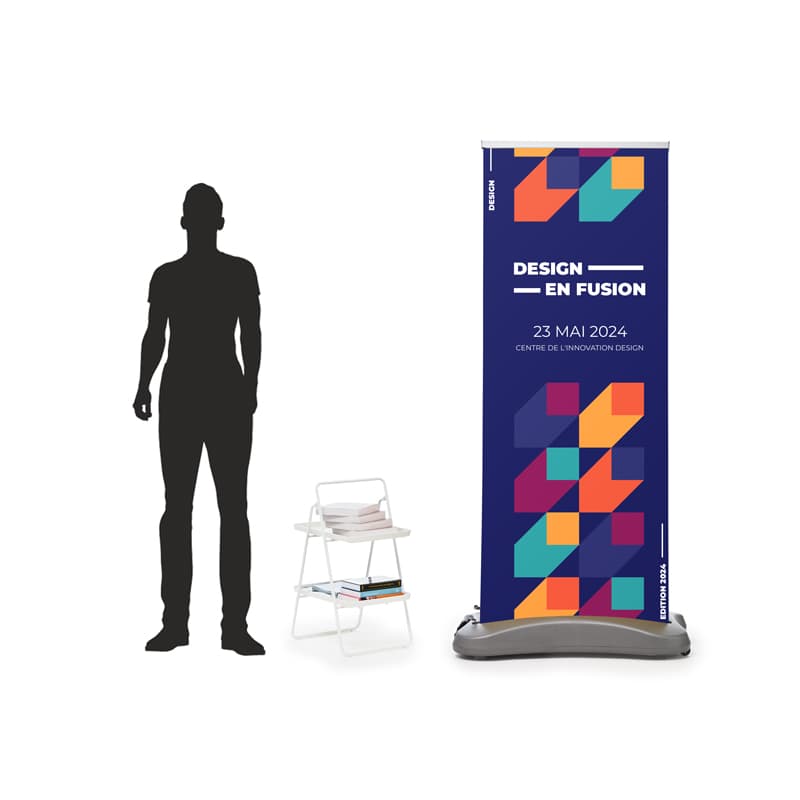 Roll-Up Extérieur Recto Verso 80 x 200 cm - Easyflyer