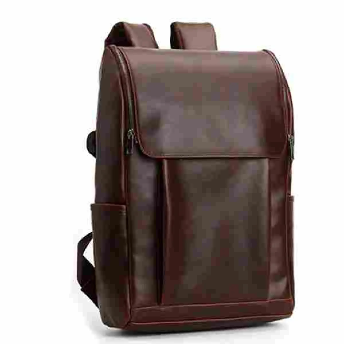 Sac à dos de voyage en cuir PU pour hommes, minimaliste, grande capacité, pour ordinateur portable